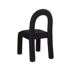 Chaise de salle à manger en tissu chenille Amari de Meridian Furniture, lot de 2