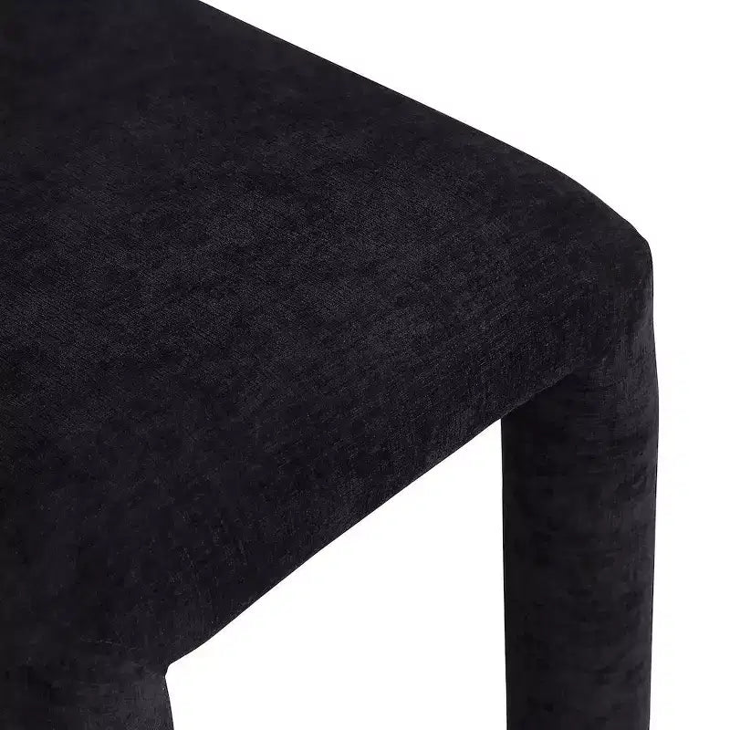 Chaise de salle à manger en tissu chenille Amari de Meridian Furniture, lot de 2