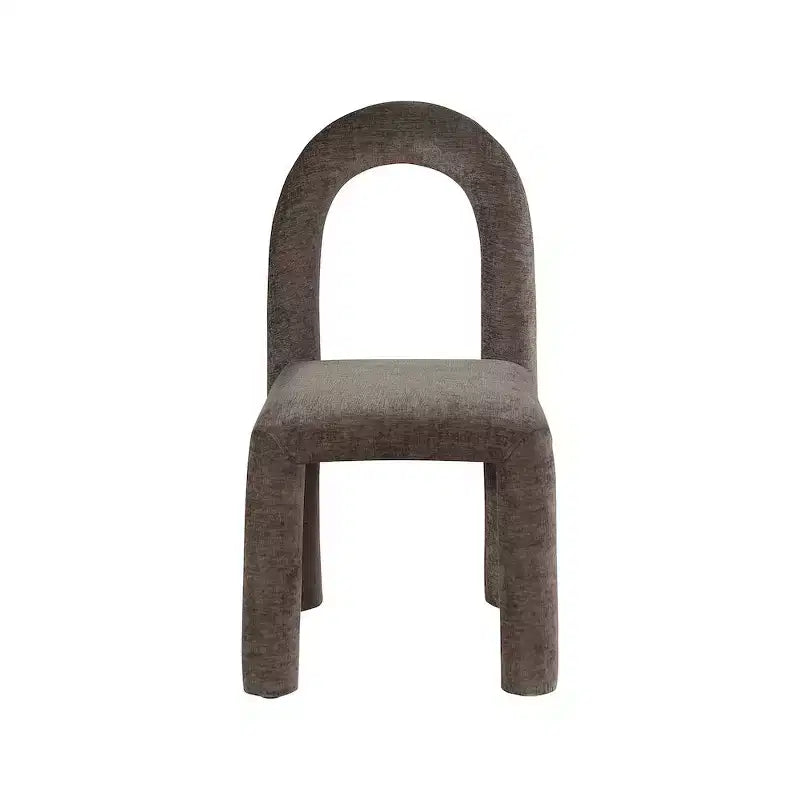 Chaise de salle à manger en tissu chenille Amari de Meridian Furniture, lot de 2