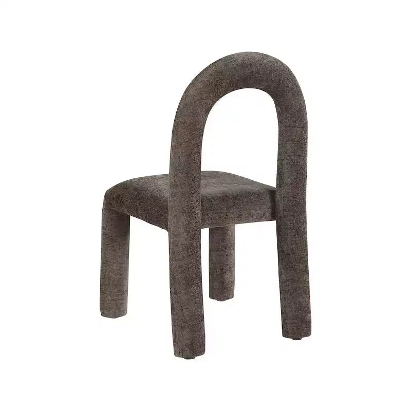 Chaise de salle à manger en tissu chenille Amari de Meridian Furniture, lot de 2