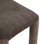 Chaise de salle à manger en tissu chenille Amari de Meridian Furniture, lot de 2