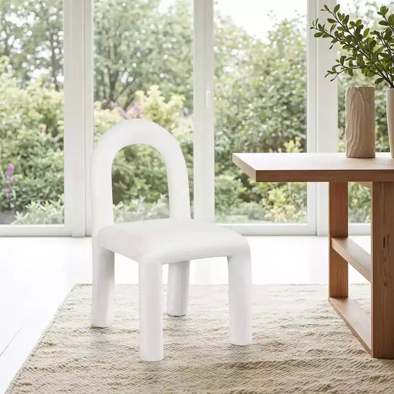 Chaise de salle à manger en tissu chenille Amari de Meridian Furniture, lot de 2