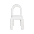 Chaise de salle à manger en tissu chenille Amari de Meridian Furniture, lot de 2