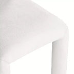 Chaise de salle à manger en tissu chenille Amari de Meridian Furniture, lot de 2