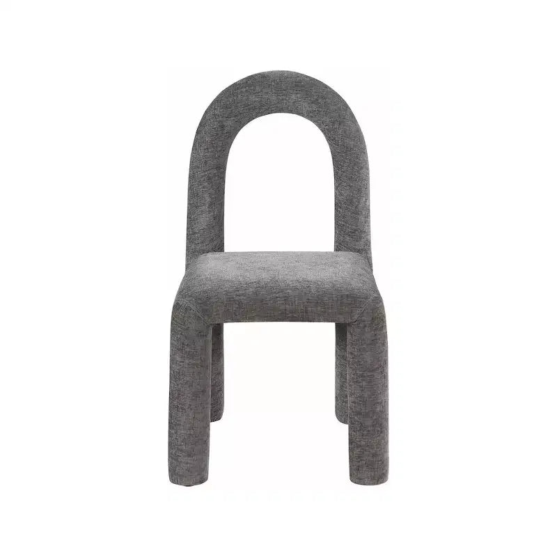 Chaise de salle à manger en tissu chenille Amari de Meridian Furniture, lot de 2