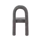 Chaise de salle à manger en tissu chenille Amari de Meridian Furniture, lot de 2