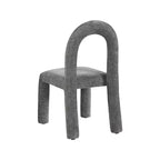 Chaise de salle à manger en tissu chenille Amari de Meridian Furniture, lot de 2
