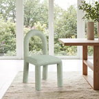 Chaise de salle à manger en tissu chenille Amari de Meridian Furniture, lot de 2