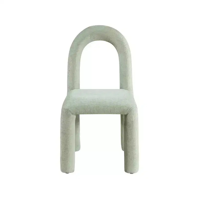 Chaise de salle à manger en tissu chenille Amari de Meridian Furniture, lot de 2