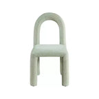 Chaise de salle à manger en tissu chenille Amari de Meridian Furniture, lot de 2
