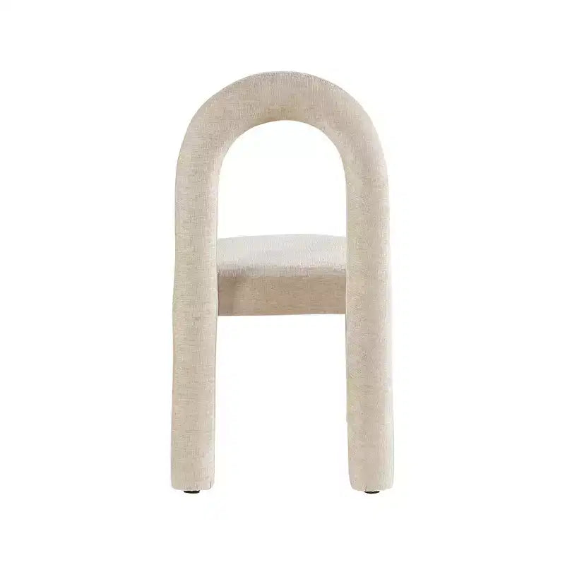 Chaise de salle à manger en tissu chenille Amari de Meridian Furniture, lot de 2