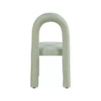 Chaise de salle à manger en tissu chenille Amari de Meridian Furniture, lot de 2