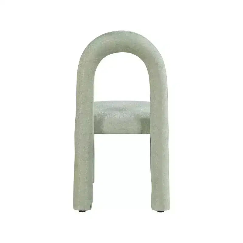 Chaise de salle à manger en tissu chenille Amari de Meridian Furniture, lot de 2