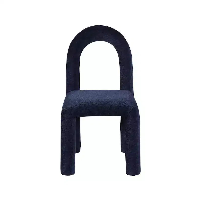 Chaise de salle à manger en tissu chenille Amari de Meridian Furniture, lot de 2