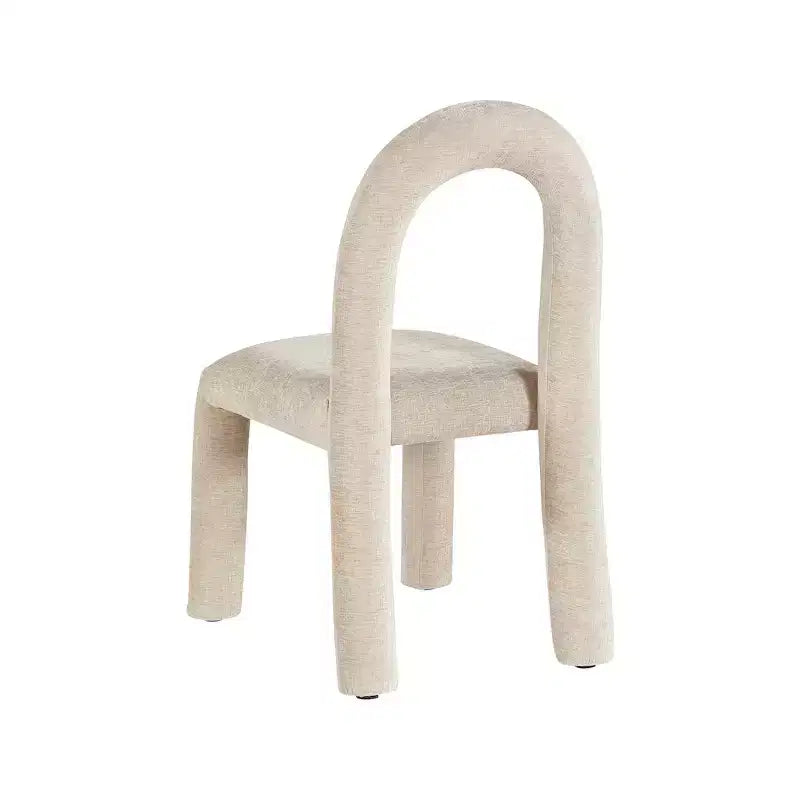 Chaise de salle à manger en tissu chenille Amari de Meridian Furniture, lot de 2