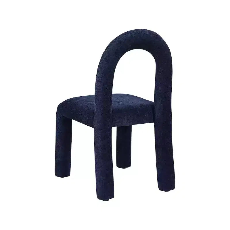 Chaise de salle à manger en tissu chenille Amari de Meridian Furniture, lot de 2