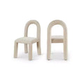 Meridian Furniture,Amari Chenille Fabric Dining Chair, Set of 2