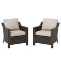 UPTIOT 2-Person Outdoor Patio Wicker Chair Set