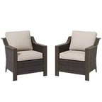UPTIOT 2-Person Outdoor Patio Wicker Chair Set