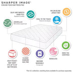 Okak modern fehér nejlonból készült, mély zsebes matracvédő a kényelmes alvásért, vastag töltésű védőalátét ágybetétekhez