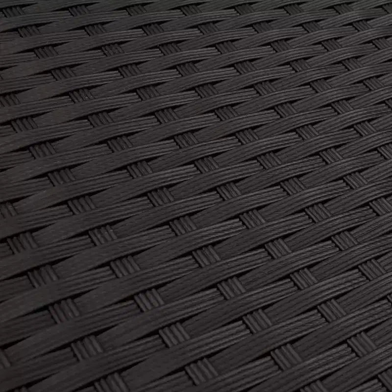 Set di divani da giardino vidaXL, nero e bianco crema