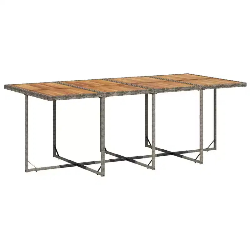 vidaXL Set da pranzo da esterno, set da 12 pezzi, grigio, marrone, blu navy