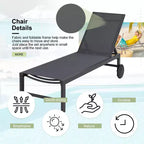 Celebalcony Chaise longue reclinabile singola da 57.8