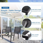 Ensemble de mobilier de terrasse Celebalcony de 4 pièces. Ensemble de conversation d’extérieur toutes saisons en textile avec table basse en verre, causeuse et 2 fauteuils individuels