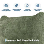 Chenille Fabric Modular Love Seat Sofa, 2-Seater Cloud Couch with High Resilience Sponge, Small Space Boneless Sofa for Apartment, Office