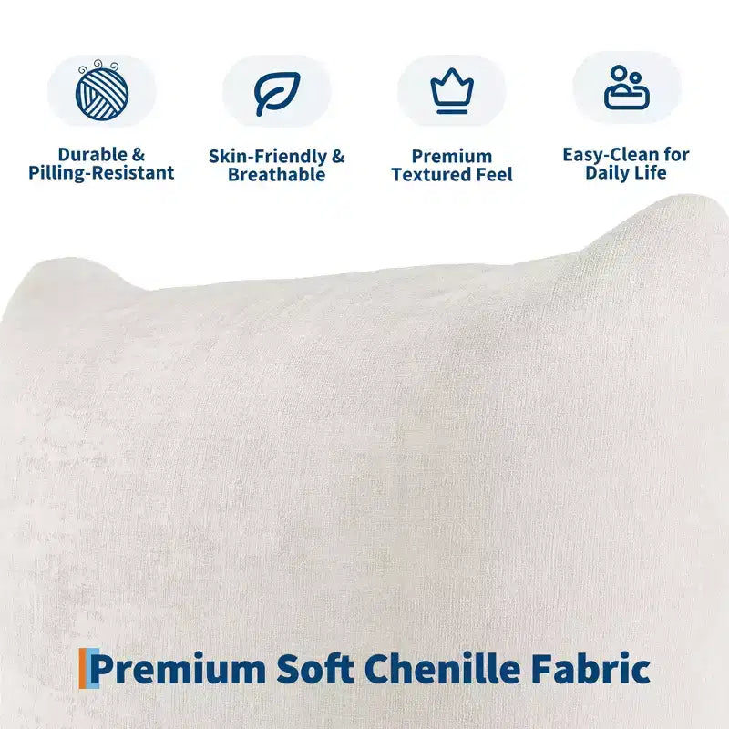 Chenille Fabric Modular Love Seat Sofa, 2-Seater Cloud Couch with High Resilience Sponge, Small Space Boneless Sofa for Apartment, Office