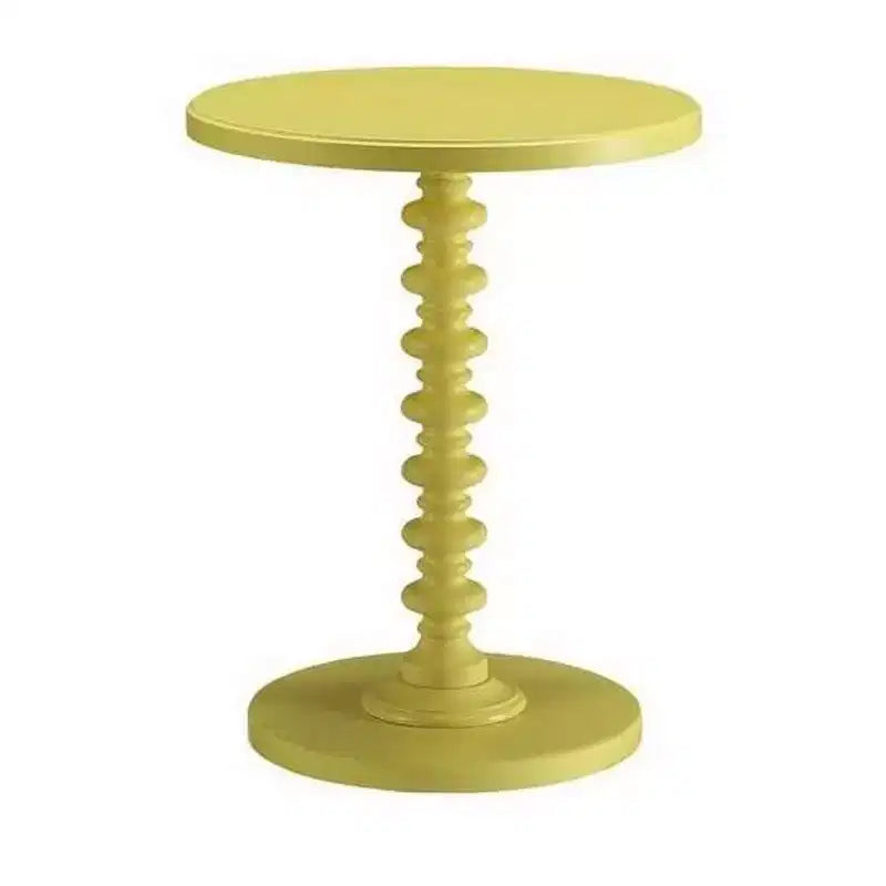 Royal Hampton Side Table With Round Top, Yellow