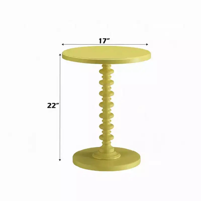 Royal Hampton Side Table With Round Top, Yellow