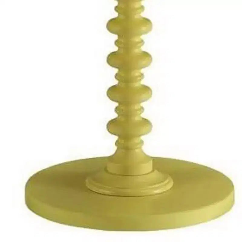 Royal Hampton Side Table With Round Top, Yellow
