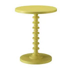 Royal Hampton Side Table With Round Top, Yellow