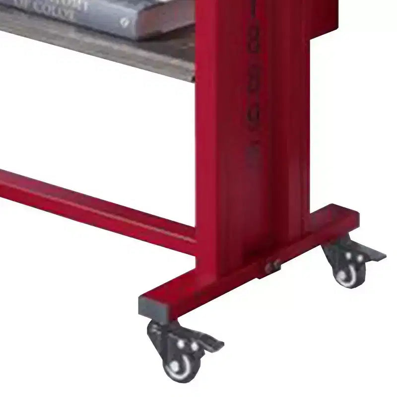 Akzenttisch „Royal Hampton“ im Cargo-Stil aus Metall mit 3 Rollen, Rot