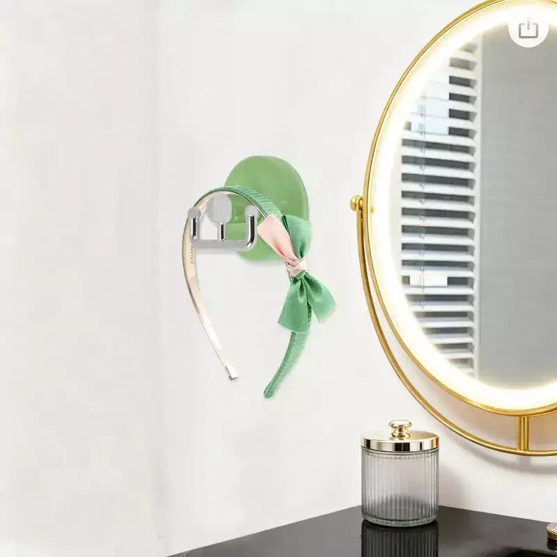 Porta cerchietti organizer a doppia estremità con ventose, resistente, Unique Bargains, 2 pezzi