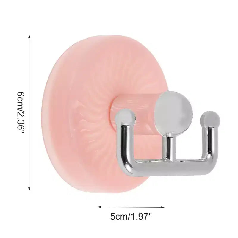 Porta cerchietti organizer a doppia estremità con ventose, resistente, Unique Bargains, 2 pezzi
