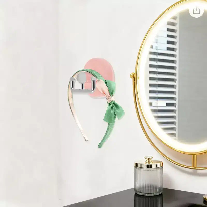 Porta cerchietti organizer a doppia estremità con ventose, resistente, Unique Bargains, 2 pezzi