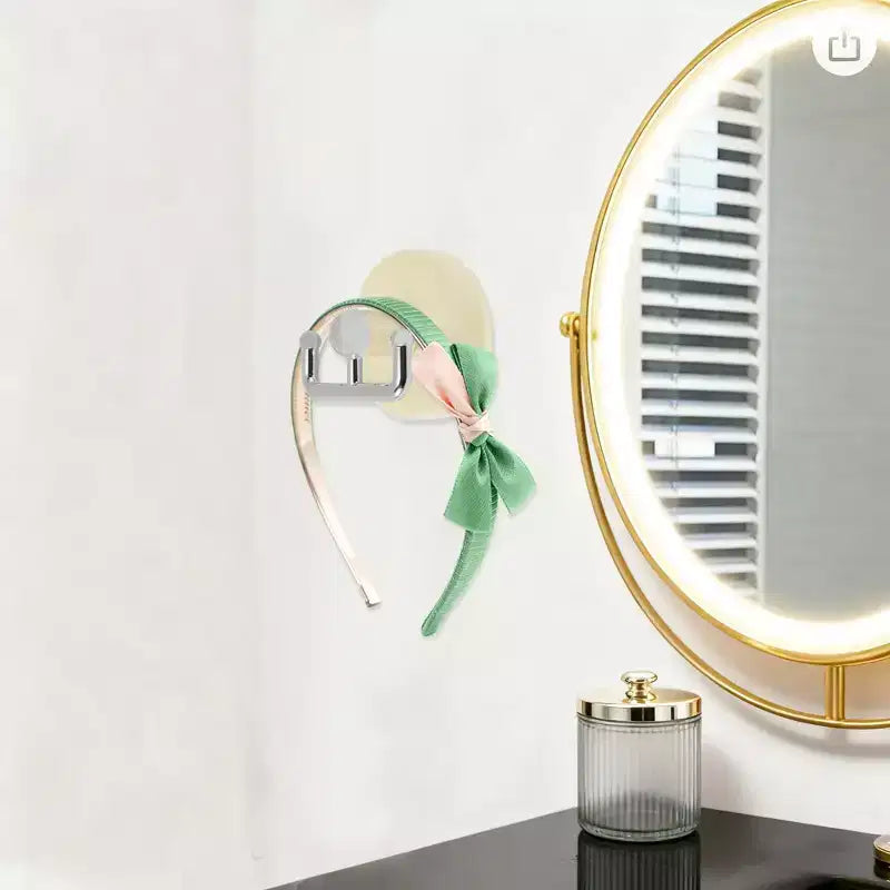 Porta cerchietti organizer a doppia estremità con ventose, resistente, Unique Bargains, 2 pezzi