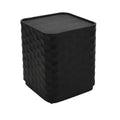 Crestview Collection Square Black Solid Wood Accent_End Table