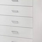 Royal Hampton Chest with 5 Drawers and Wooden Frame, White