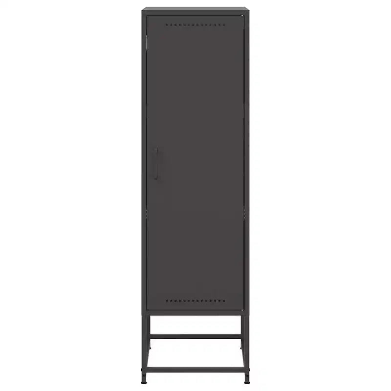 vidaXL Highboard Black Steel Medium Highboard Rectangular Industrial