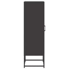 vidaXL Highboard Black Steel Medium Highboard Rectangular Industrial