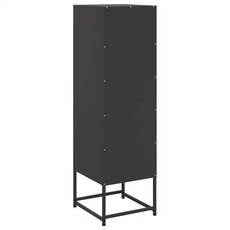 vidaXL Highboard Black Steel Medium Highboard Rectangular Industrial