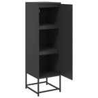 vidaXL Highboard Black Steel Medium Highboard Rectangular Industrial
