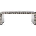Hamza Rectangle Coffee Table - COF1805A - Silver/Black - Safavieh
