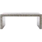 Hamza Rectangle Coffee Table - COF1805A - Silver/Black - Safavieh