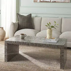 Hamza Rectangle Coffee Table - COF1805A - Silver/Black - Safavieh