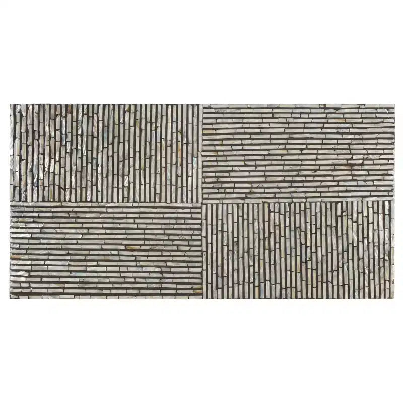 Hamza Rectangle Coffee Table - COF1805A - Silver/Black - Safavieh