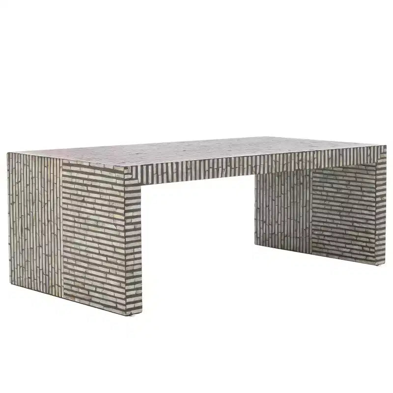 Hamza Rectangle Coffee Table - COF1805A - Silver/Black - Safavieh
